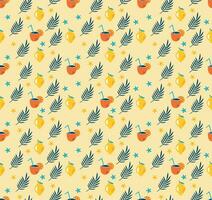 Leaf pattern design vector