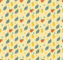 Leaf pattern design vector