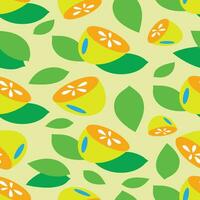 Lemon pattern design vector