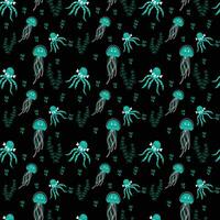 octopus seamless pattern design for print vector