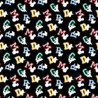 letter pattern design for print vector