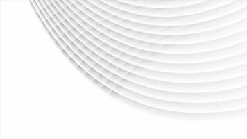 Grey wavy lines pattern abstract video animation