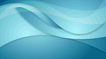 Abstract blue corporate waves video animation