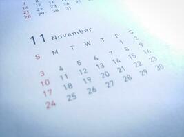 un mensual calendario antecedentes con un minimalista diseño foto