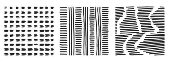 Small dash pattern Dotted lines texture. Black and white vector hatching doodle organic shapes. Short line dashes Brush hand drawn random strokes Fashion simple graphic retro print design Illustration