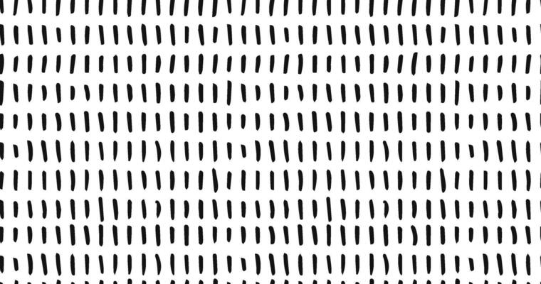 Small dash seamless pattern Dotted lines texture. Black and white hatching doodle organic shapes Short line dashes Brush hand drawn random strokes Fashion retro print design Vector Illustration