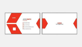 Printed Business Card Template pro Vector. vector