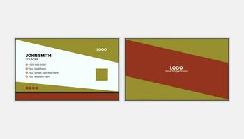 Printed Business Card Template free Vector. vector