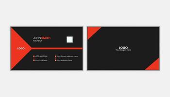 Printed Business Card Template pro Vector. vector