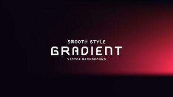 Smooth gradient background with black and red color vector