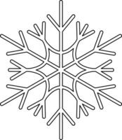 Cute snowflake isolated on white background. vector