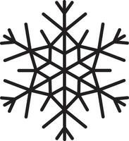 Cute snowflake isolated on white background. vector