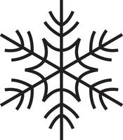 Cute snowflake isolated on white background. vector