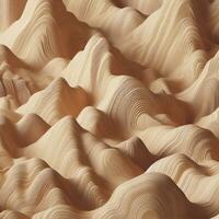 AI generated Abstract background of spiral wooden design photo