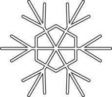 Cute snowflake isolated on white background. vector