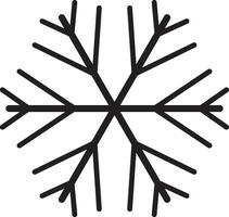 Cute snowflake isolated on white background. vector