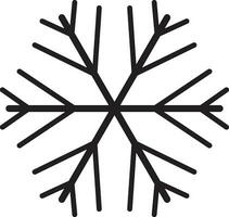 Cute snowflake isolated on white background. vector