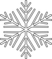 Cute snowflake isolated on white background. vector