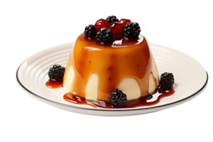 AI generated Pudding Isolated on a Transparent Background. AI png