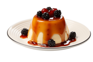 ai généré pudding isolé sur une transparent Contexte. ai png