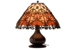 ai generato elegante lampada ombra isolato su un' trasparente sfondo. ai png