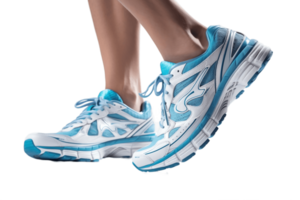 AI generated Running Shoes Isolated on Transparent Background. AI png