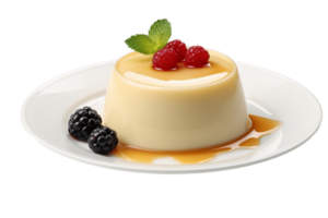 ai gegenereerd pudding geïsoleerd Aan een transparant achtergrond. ai png