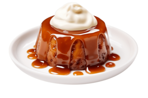 ai généré pudding isolé sur une transparent Contexte. ai png