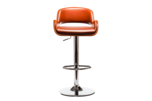 AI generated Adjustable Bar Stool on Transparent Background. AI png