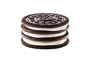 AI generated Oreo Cookie Isolated on a Transparent Background. AI png