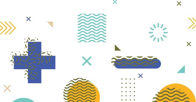 Modern abstract background with geometric elements colorful vector