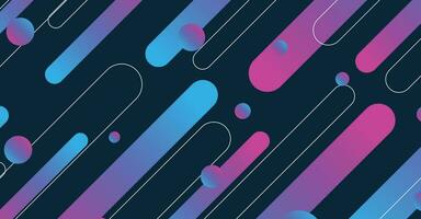 Abstract colorful minimal geometric background design vector