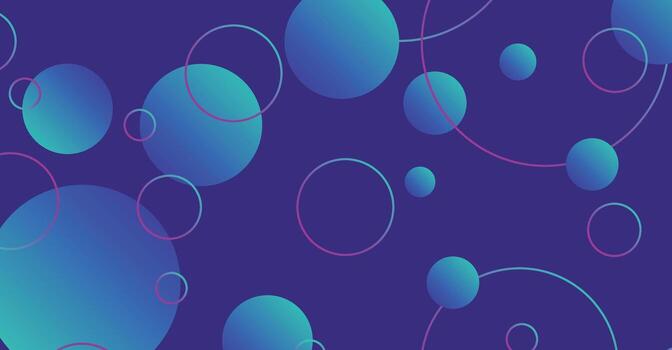 Abstract minimal gradient geometric circle background vector