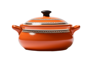 AI generated Terracotta Cooker Isolated on Transparent Background. AI png