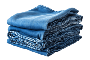 ai generato denim jeans su trasparente sfondo. ai png