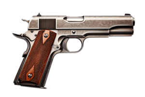 ai genererad pistol pistol isolerat på transparent bakgrund. ai png