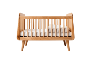 AI generated Crib on Transparent Background. AI png