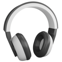 Kopfhörer Clip Art eben Design Symbol isoliert auf transparent Hintergrund, 3d machen Unterhaltung und Musik- Konzept png