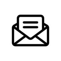 Letter icon in trendy outline style isolated on white background. Letter silhouette symbol for your website design, logo, app, UI. Vector illustration, EPS10.