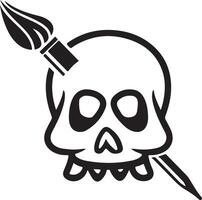skull logo design vector