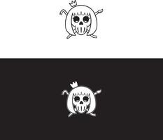 skull logo design vector