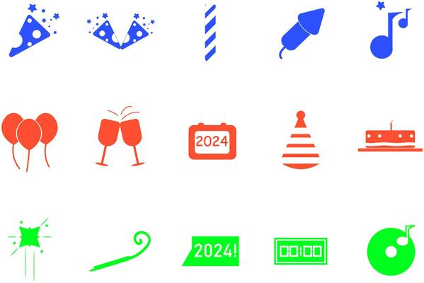 New Year Icon Collection