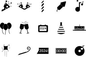 New Year Icon Collection vector