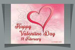 feliz día de San Valentín vector