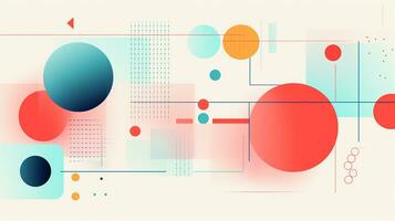 ai generado ilustración de un antecedentes con resumen geométrico foto