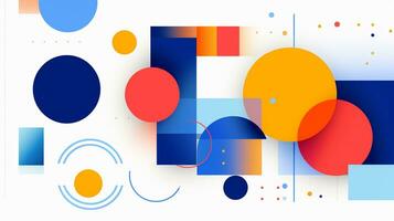 AI generated illustration of an background with abstract geometric photo