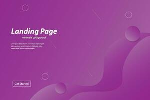 Minimal geometric purple abstract background, composition of fluid gradient shapes Futuristic design poster for landing page. eps 10 vector