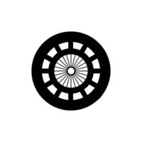 schwarz Rad Symbol, png Reifen Symbol