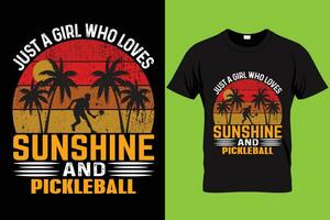 Game Pickleball quote vintage t-shirt graphic design illustrator vector