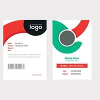 ID Card Template, Office Id card, Employee Id card for your company vector